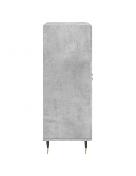Credenza Grigio Cemento 69,5x34x90 cm in Legno Multistrato
