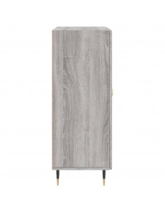 Credenza Grigio Sonoma 69,5x34x90 cm in Legno Multistrato 2