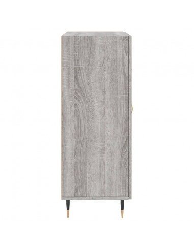 Credenza Grigio Sonoma 69,5x34x90 cm in Legno Multistrato