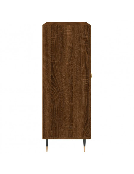 Credenza Rovere Marrone 69,5x34x90 cm in Legno Multistrato