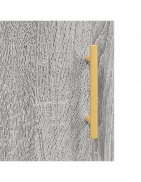 Credenza Grigio Sonoma 69,5x34x90 cm in Legno Multistrato