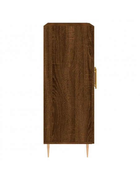 Credenza Rovere Marrone 69,5x34x90 cm in Legno Multistrato