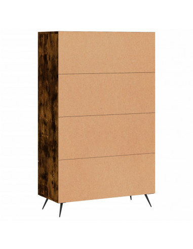Credenza Rovere Fumo 69,5x31x115 cm in Legno Multistrato