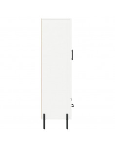 Credenza Bianca 69,5x31x115 cm in Legno Multistrato 2