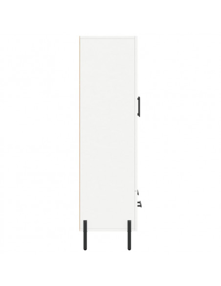 Credenza Bianca 69,5x31x115 cm in Legno Multistrato