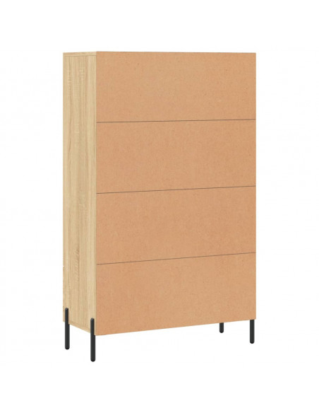 Credenza Rovere Sonoma 69,5x31x115 cm in Legno Multistrato