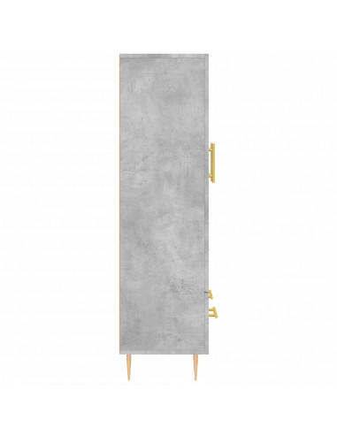 Credenza Grigio Cemento 69,5x31x115 cm in Legno Multistrato