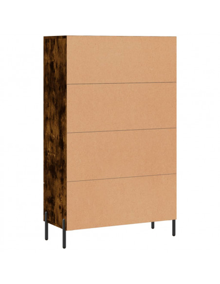 Credenza Rovere Fumo 69,5x31x115 cm in Legno Multistrato