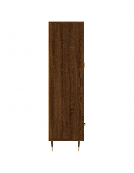 Credenza Rovere Marrone 69,5x31x115 cm in Legno Multistrato