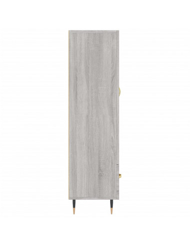 Credenza Grigio Sonoma 69,5x31x115 cm in Legno Multistrato