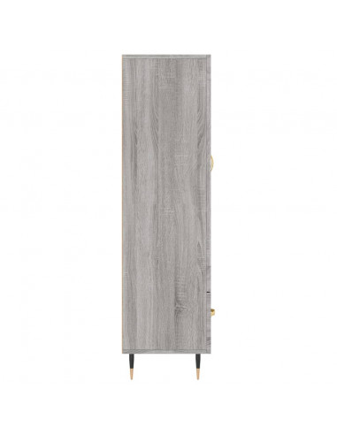 Credenza Grigio Sonoma 69,5x31x115 cm in Legno Multistrato