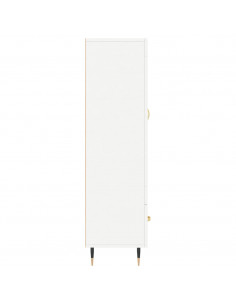 Credenza Bianca 69,5x31x115 cm in Legno Multistrato 2