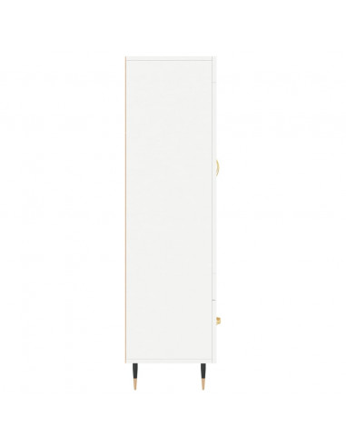 Credenza Bianca 69,5x31x115 cm in Legno Multistrato