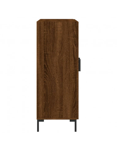 Credenza Rovere Marrone 69,5x34x90 cm in Legno Multistrato