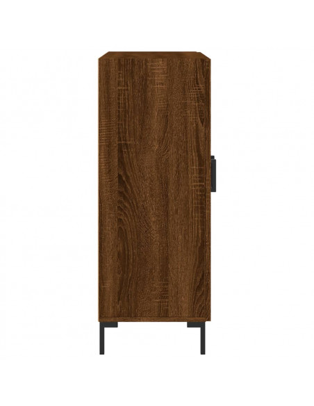 Credenza Rovere Marrone 69,5x34x90 cm in Legno Multistrato