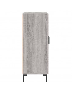 Credenza Grigio Sonoma 69,5x34x90 cm in Legno Multistrato 2