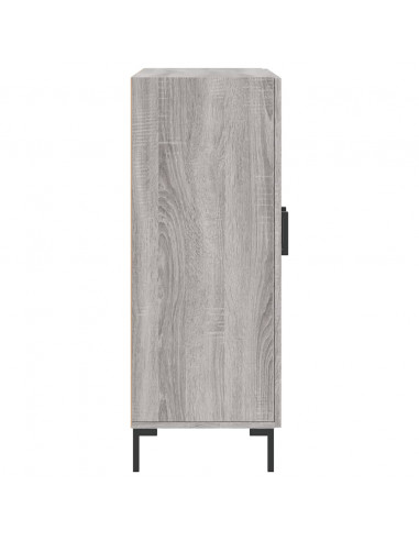 Credenza Grigio Sonoma 69,5x34x90 cm in Legno Multistrato