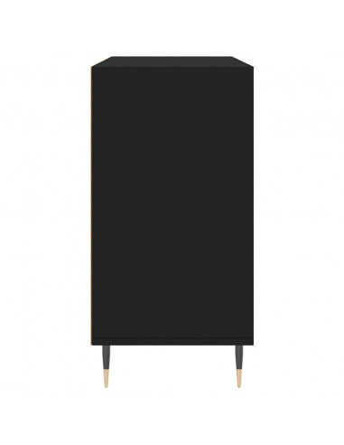 Credenza Nera 103,5x35x70 cm in Legno Multistrato