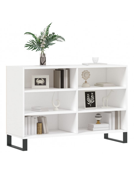 Credenza Bianca 103,5x35x70 cm in Legno Multistrato