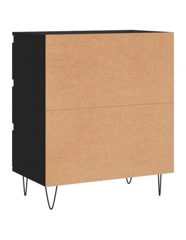 Credenza Nero 60x35x70 cm in Legno Multistrato