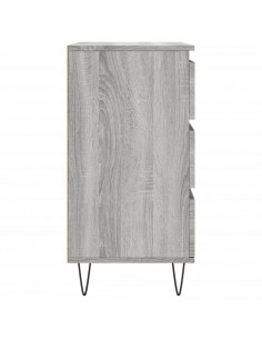 Credenza Grigio Sonoma 60x35x70 cm in Legno Multistrato 2