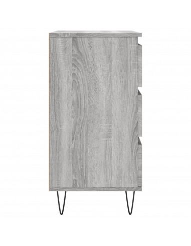 Credenza Grigio Sonoma 60x35x70 cm in Legno Multistrato