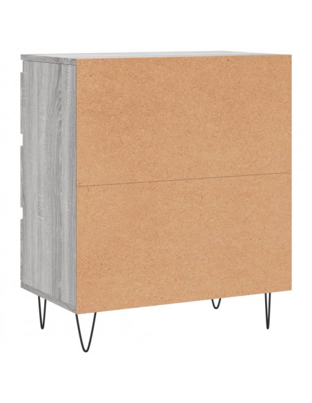 Credenza Grigio Sonoma 60x35x70 cm in Legno Multistrato