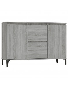 Credenza Grigio Sonoma 104x35x70 cm in Legno Multistrato 2