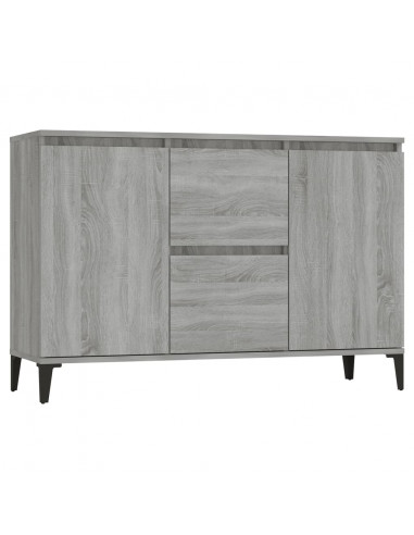 Credenza Grigio Sonoma 104x35x70 cm in Legno Multistrato