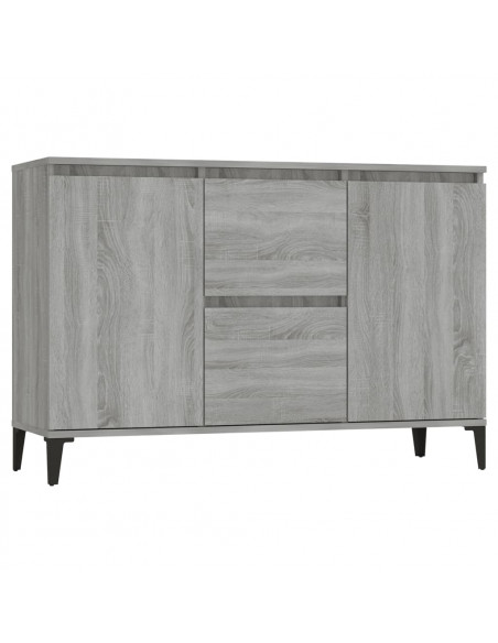 Credenza Grigio Sonoma 104x35x70 cm in Legno Multistrato