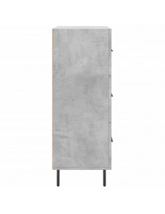 Credenza Grigio Cemento 69,5x34x90 cm in Legno Multistrato 2