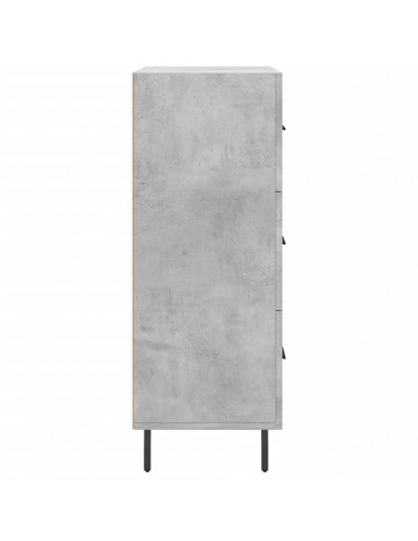 Credenza Grigio Cemento 69,5x34x90 cm in Legno Multistrato