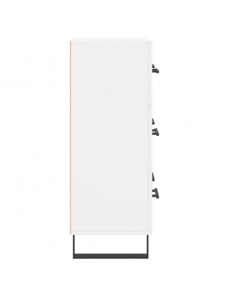 Credenza Bianca 69,5x34x90 cm in Legno Multistrato