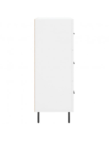 Credenza Bianca 69,5x34x90 cm in Legno Multistrato