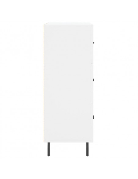 Credenza Bianca 69,5x34x90 cm in Legno Multistrato