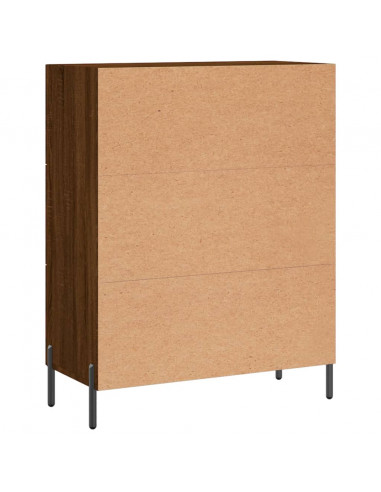 Credenza Rovere Marrone 69,5x34x90 cm in Legno Multistrato