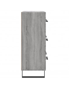 Credenza Grigio Sonoma 69,5x34x90 cm in Legno Multistrato 2