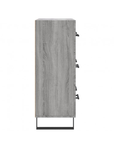 Credenza Grigio Sonoma 69,5x34x90 cm in Legno Multistrato