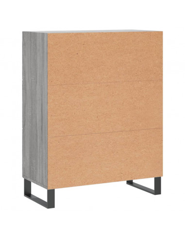 Credenza Grigio Sonoma 69,5x34x90 cm in Legno Multistrato