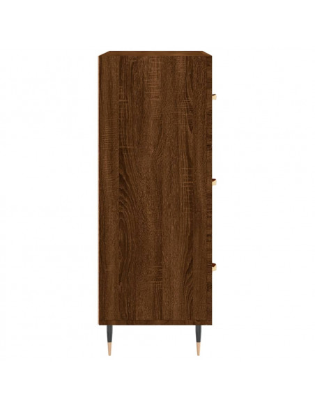 Credenza Rovere Marrone 69,5x34x90 cm in Legno Multistrato