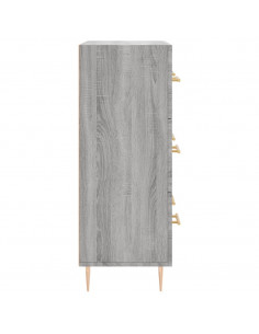 Credenza Grigio Sonoma 69,5x34x90 cm in Legno Multistrato 2