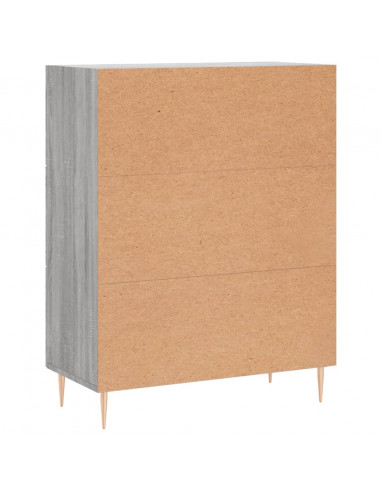 Credenza Grigio Sonoma 69,5x34x90 cm in Legno Multistrato
