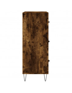 Credenza Rovere Fumo 69,5x34x90 cm in Legno Multistrato 2