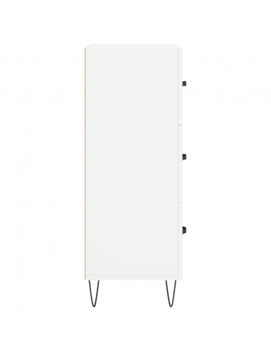 Credenza Bianca 69,5x34x90 cm in Legno Multistrato