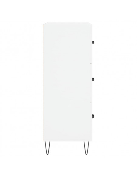 Credenza Bianca 69,5x34x90 cm in Legno Multistrato