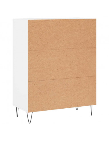 Credenza Bianca 69,5x34x90 cm in Legno Multistrato