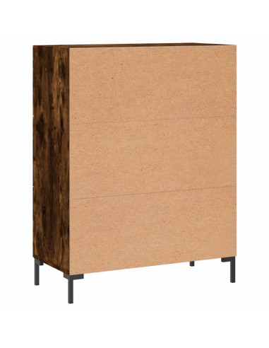 Credenza Rovere Fumo 69,5x34x90 cm in Legno Multistrato