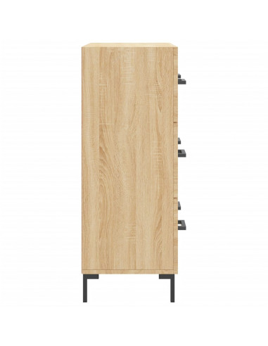 Credenza Rovere Sonoma 69,5x34x90 cm in Legno Multistrato