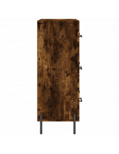 Credenza Rovere Fumo 69,5x34x90 cm in Legno Multistrato 2