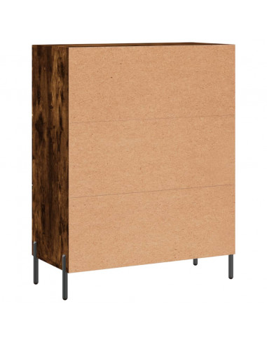 Credenza Rovere Fumo 69,5x34x90 cm in Legno Multistrato